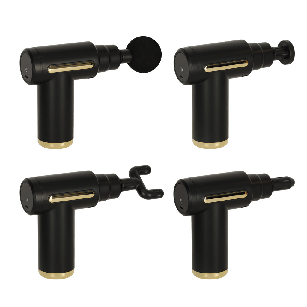 Massage Gun Massager 4 Ends Black