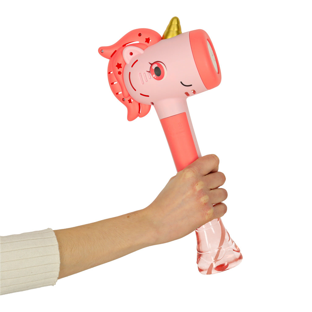 Soap Bubble Gun Bubble Machine Unicorn Wand Light Sound