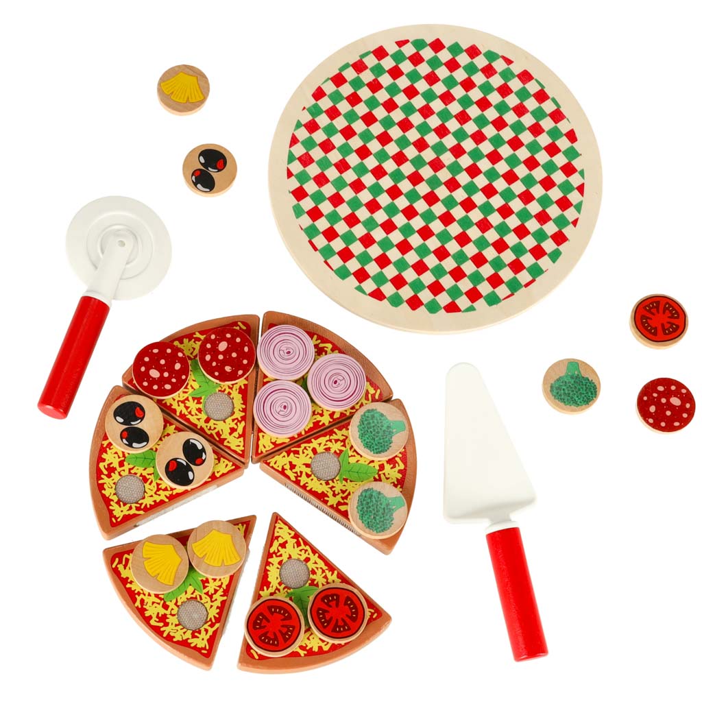 Pizza Súgartha adhmaid Socraigh Le Accessories