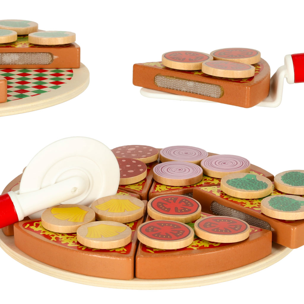 Pizza-Holzspielset mit Zubehör