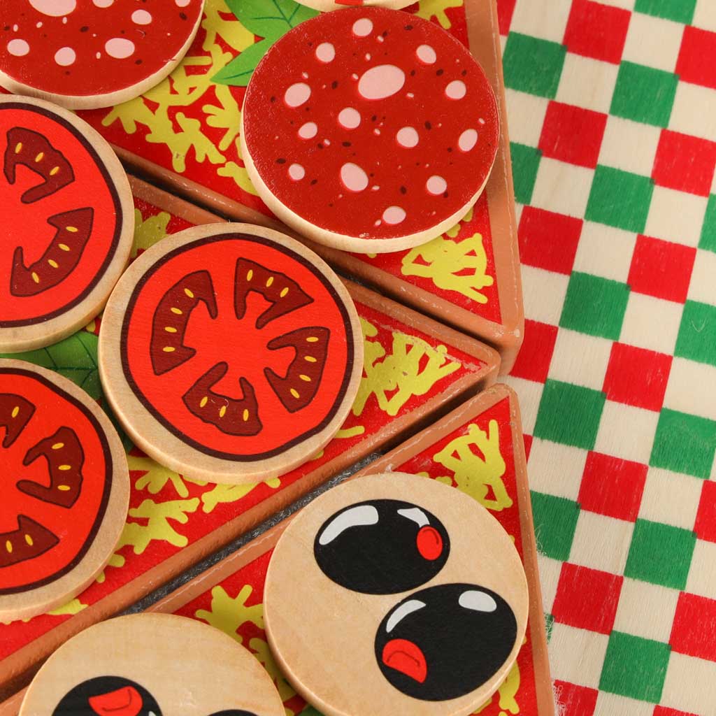 Pizza-Holzspielset mit Zubehör