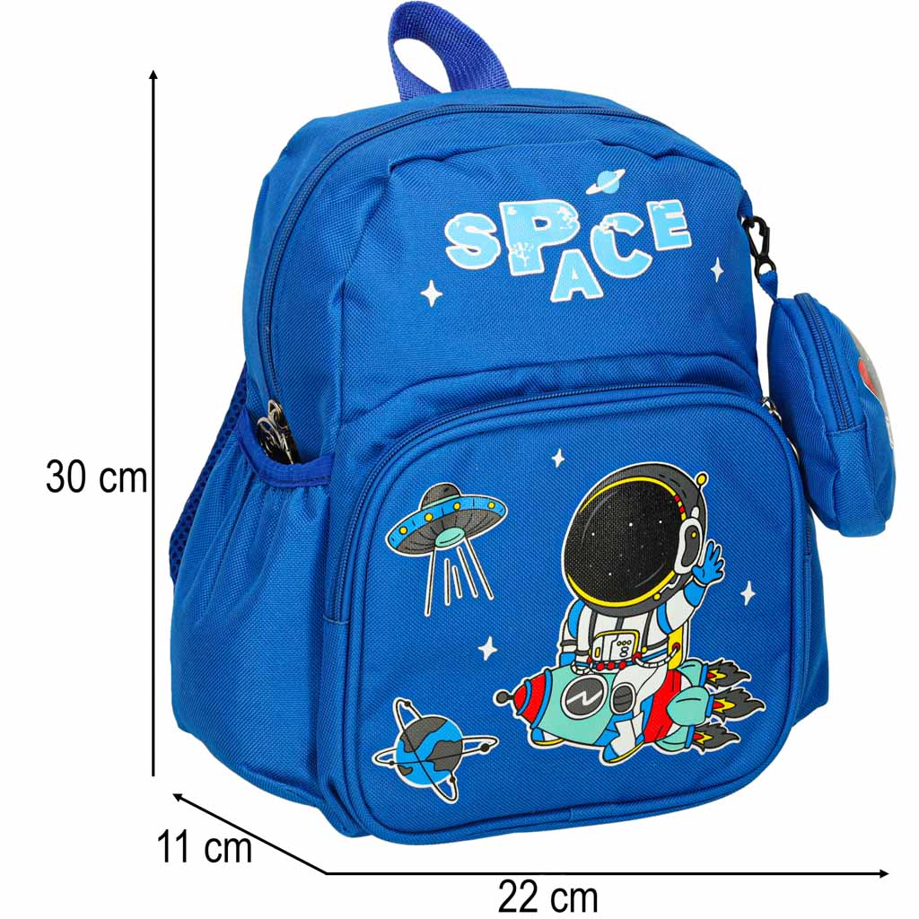Kindergarten School Backpack Children's Astronaut 30x14x23cm