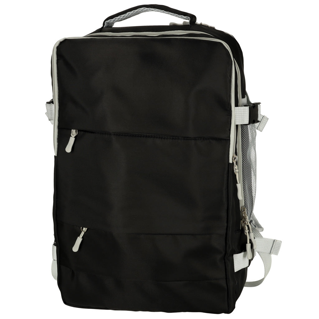 Airplane Travel Backpack Waterproof Usb Cable 45x16x28cm Black