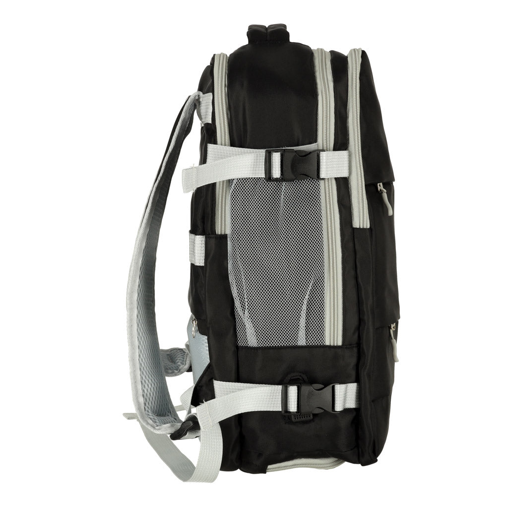 Airplane Travel Backpack Waterproof Usb Cable 45x16x28cm Black