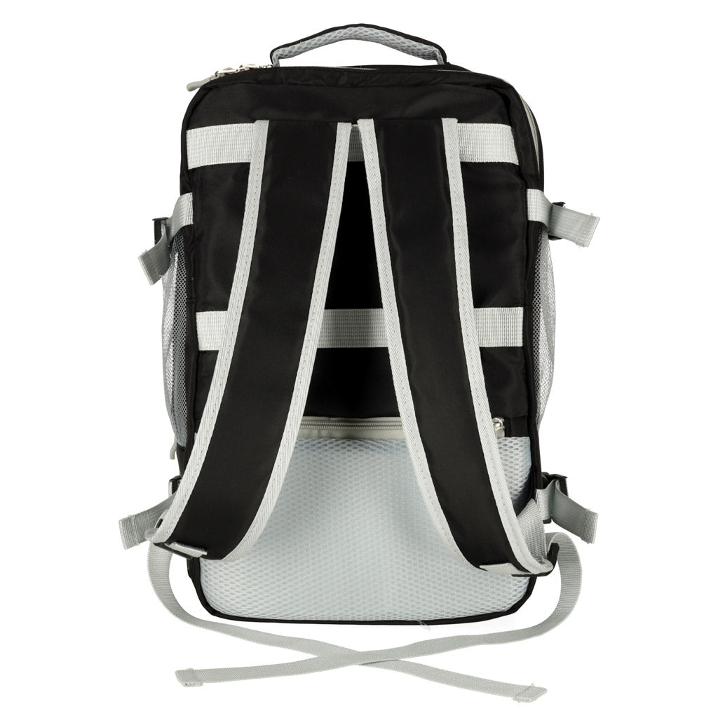 Airplane Travel Backpack Waterproof Usb Cable 45x16x28cm Black