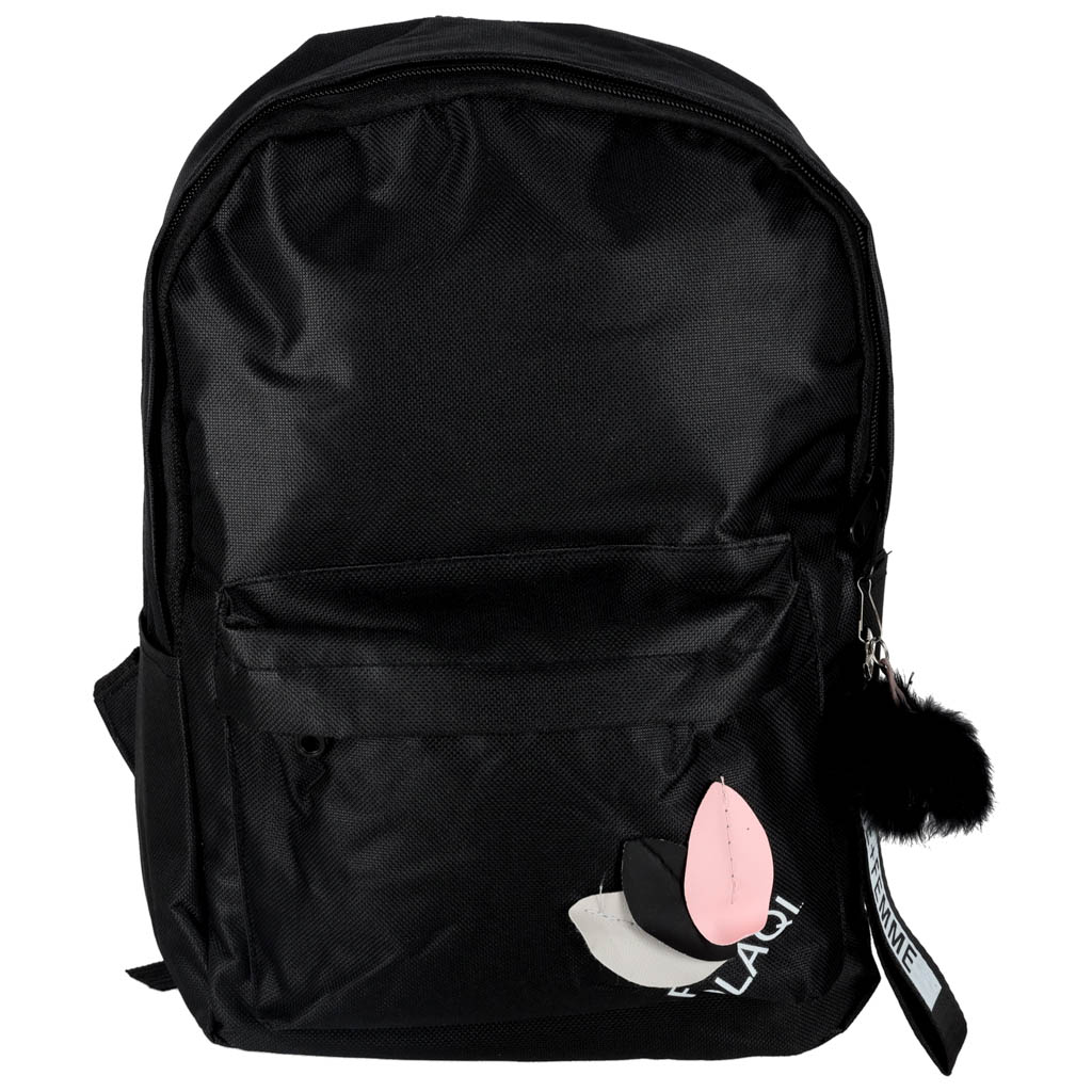 Youth Single Compartment School Backpack Black