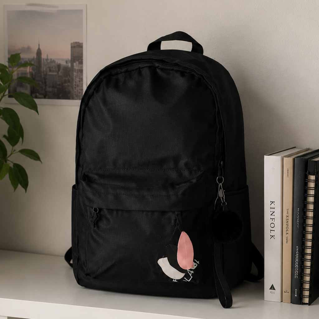 Youth Single Compartment School Backpack Black