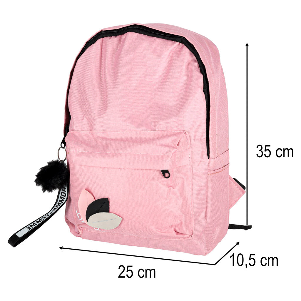 Youth Single Compartment School Backpack Pink