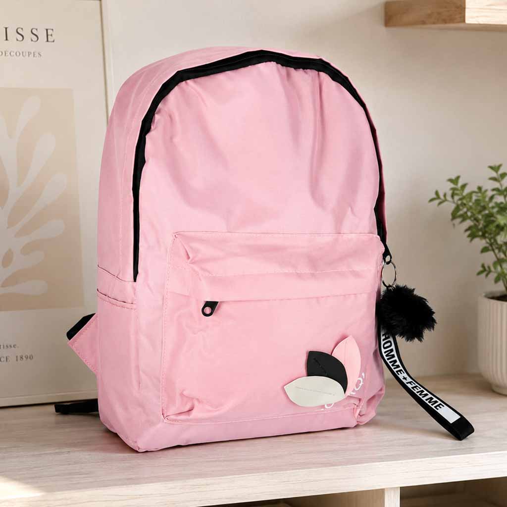 Youth Single Compartment School Backpack Pink
