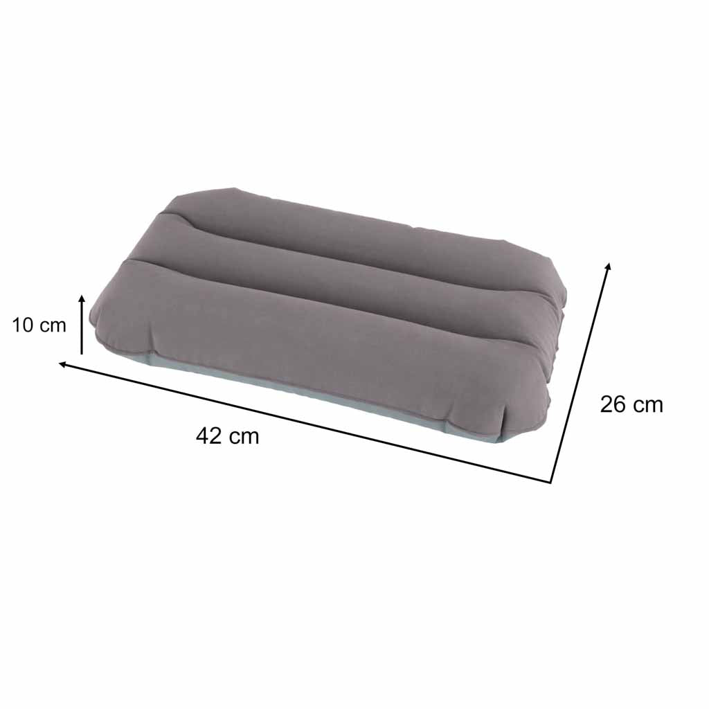 Bestway 67121 Travel Inflatable Pillow Velour Grey