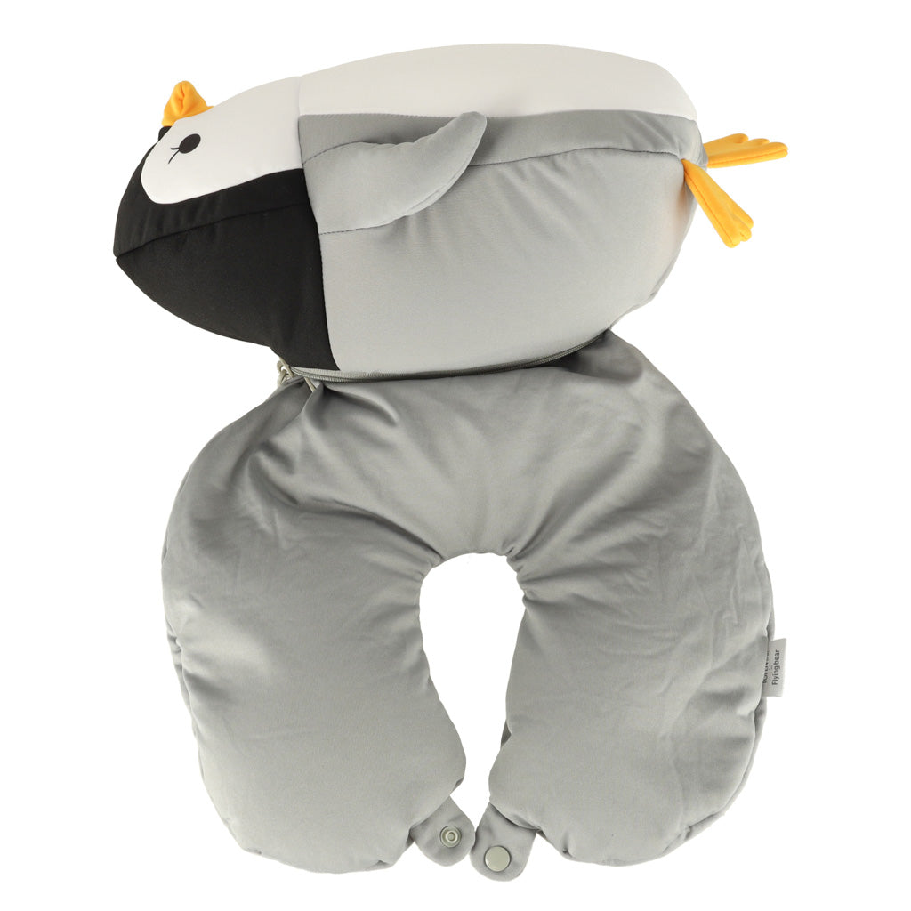 Pillow Taisteal Croissant Muineál 2-in-1 Do Mhuige Piongain Eitleán Gluaisteán