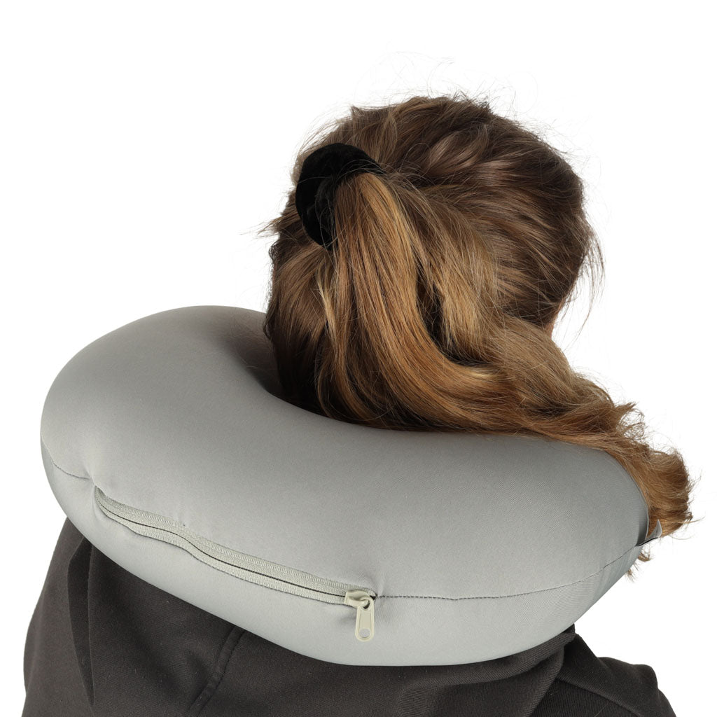 Pillow Taisteal Croissant Muineál 2-in-1 Do Mhuige Piongain Eitleán Gluaisteán