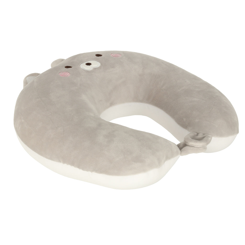 Travel Pillow 2-in-1 Neck Croissant For Airplane Car Mascot Cat