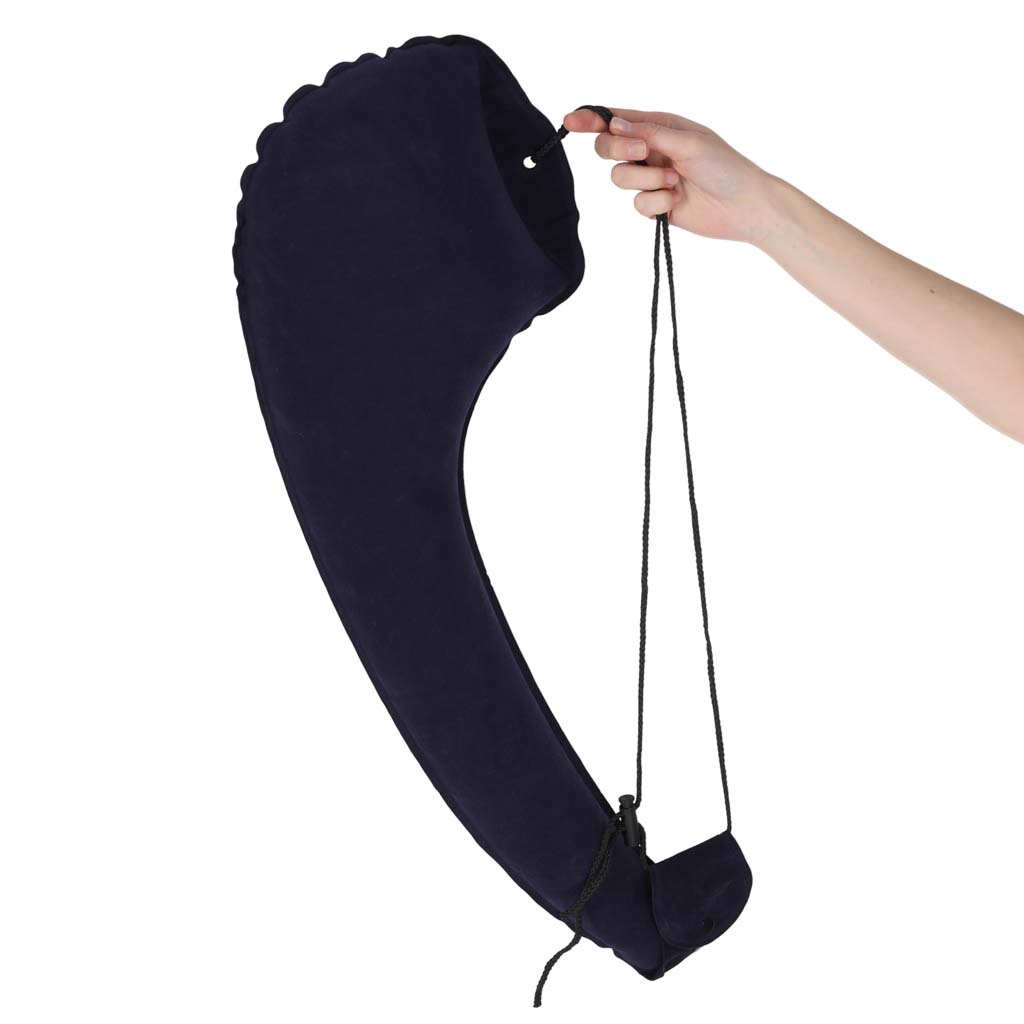 Shoulder Inflatable Side Travel Pillow With Clip-on Attachment
