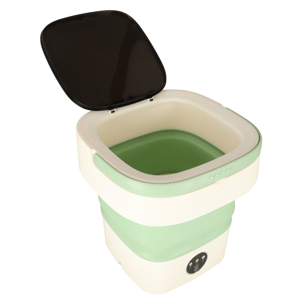 Mini lave-linge portable pliable 12l vert