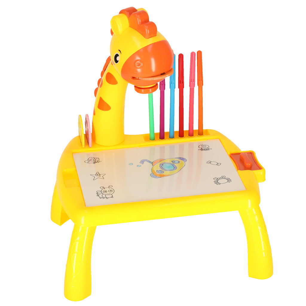 Projector Projector Drawing Table Giraffe Yellow