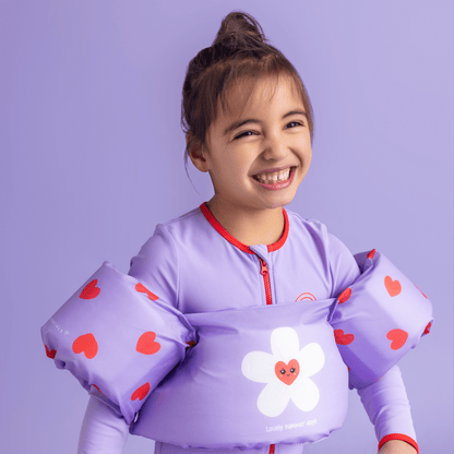 Swim Essentials Puddle Jumper – Lila – Sweet Hearts – 2/6 rokov