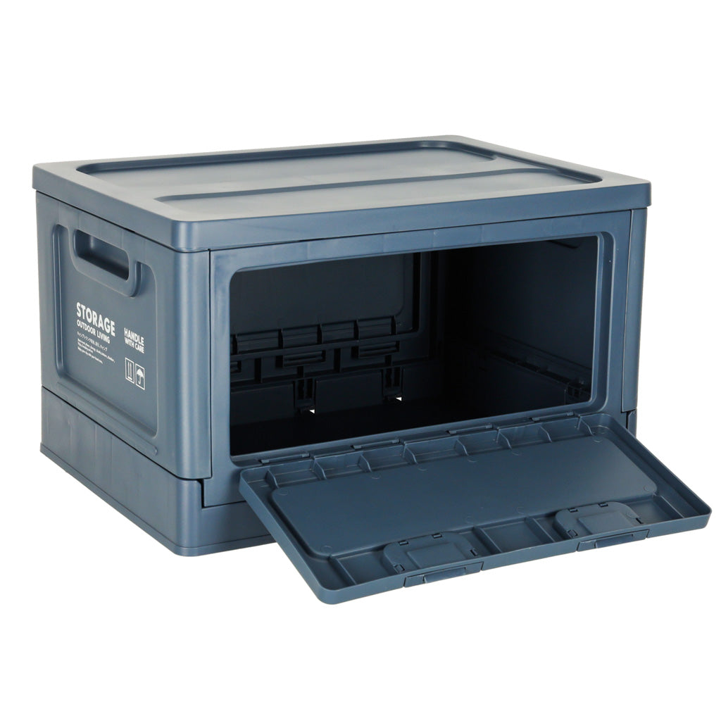 Camping Box Trunk Organizer Navy Blue