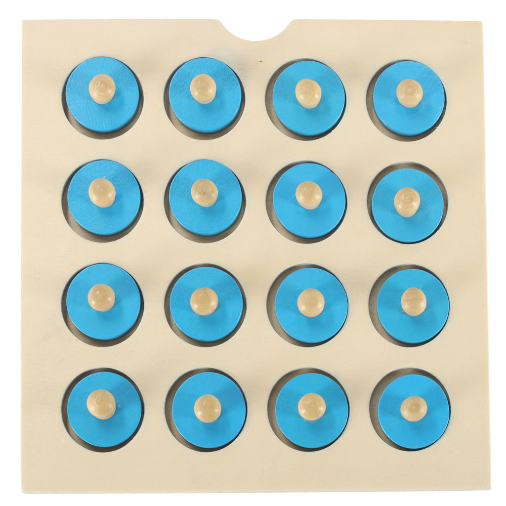 Wooden Puzzle Memory Board Game + 4 Cards