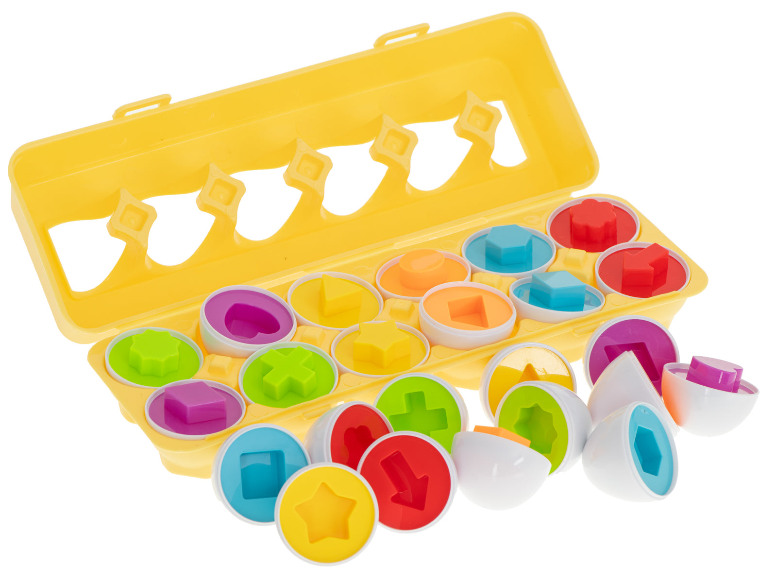 Educational Puzzle Sorter Match Egg Shapes 12pcs