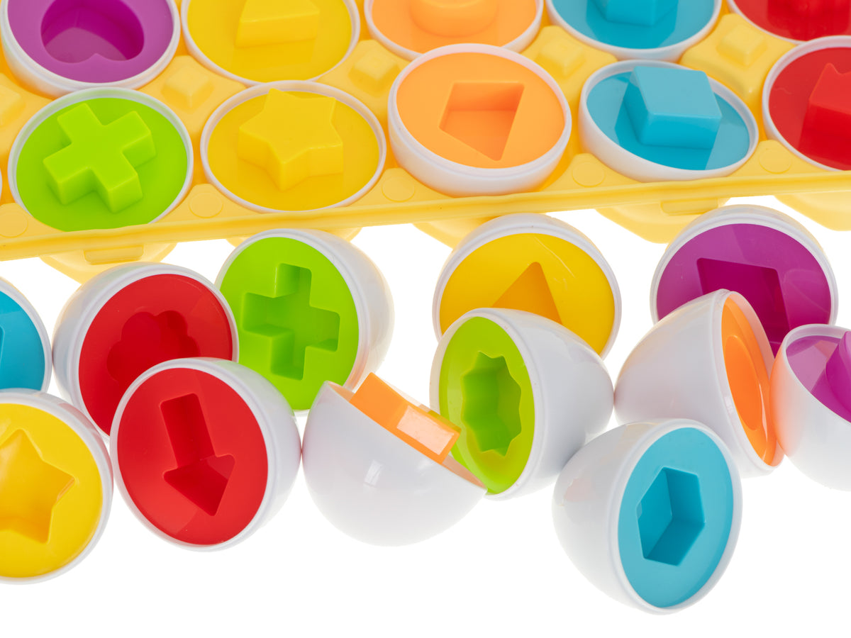 Educational Puzzle Sorter Match Egg Shapes 12pcs