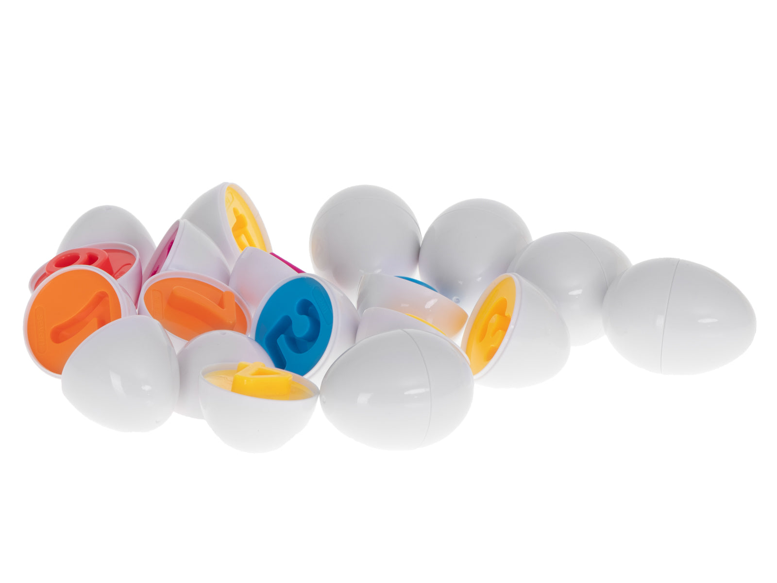 Educational Puzzle Sorter Match Shapes Numbers Eggs 12pcs