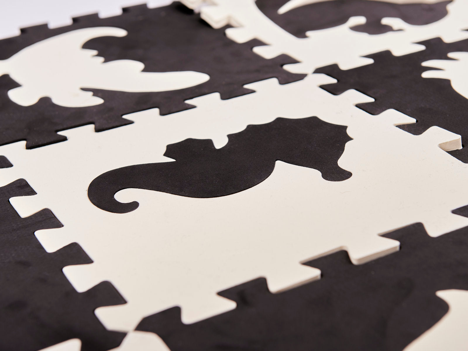 Foam Puzzle Mat / Playpen For Children 25el. Black And White