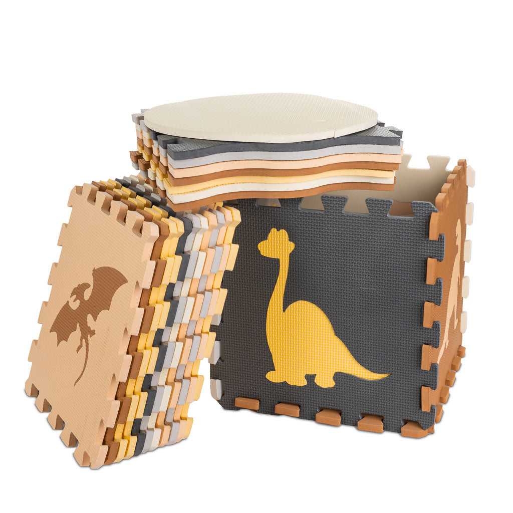 Foam Puzzle Mat / Playpen 36-piece Dinosaurs 143cm X 143cm X1cm