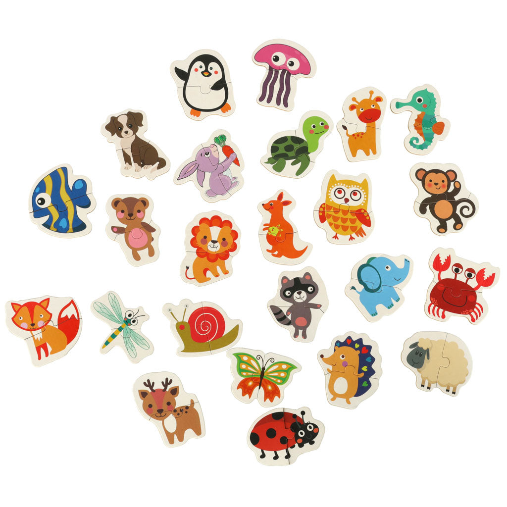 Puzzle V Plechovce Zvířata 24 Puzzle