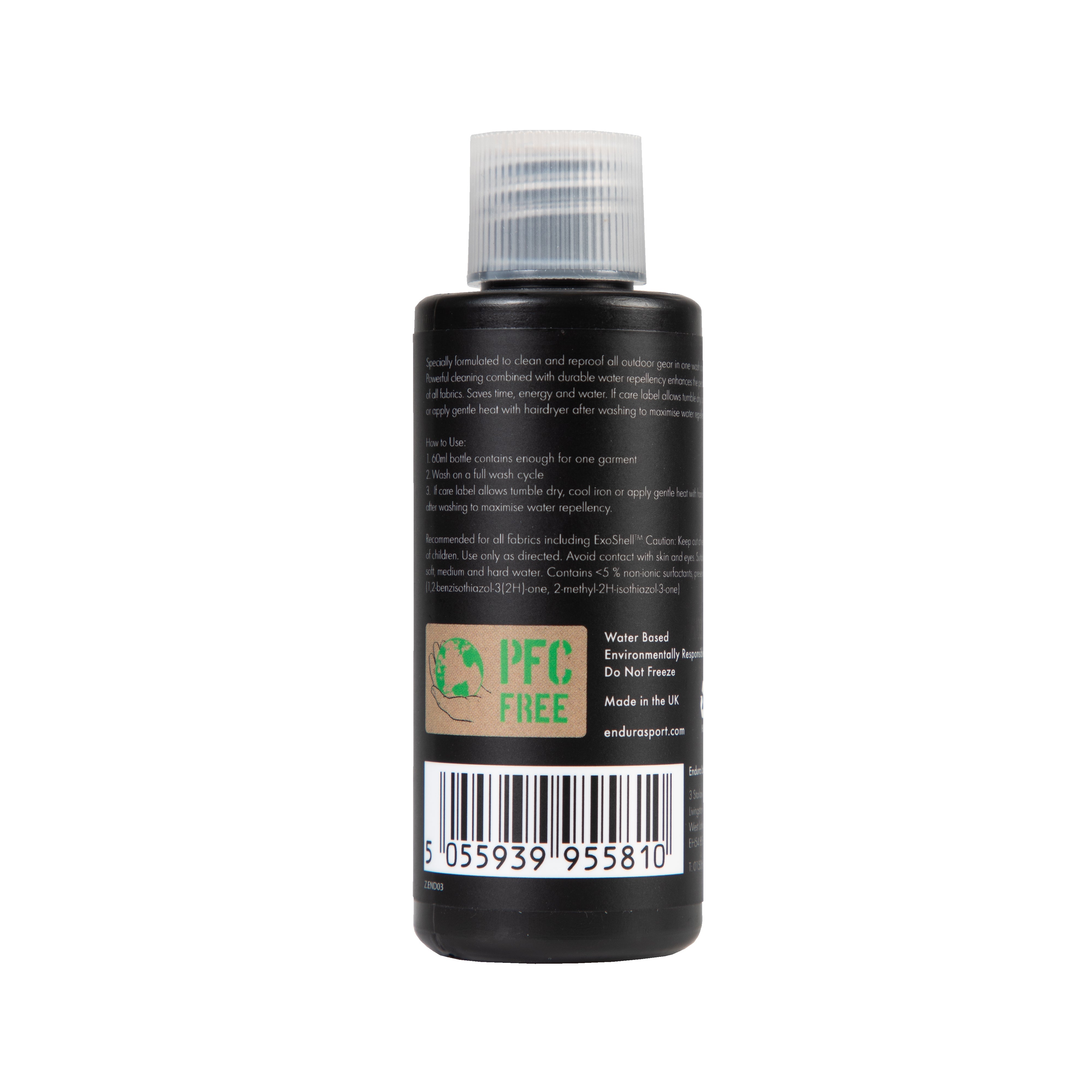Endura Apparel Cleaner And Re-proofer 60ml Clear ONESZ