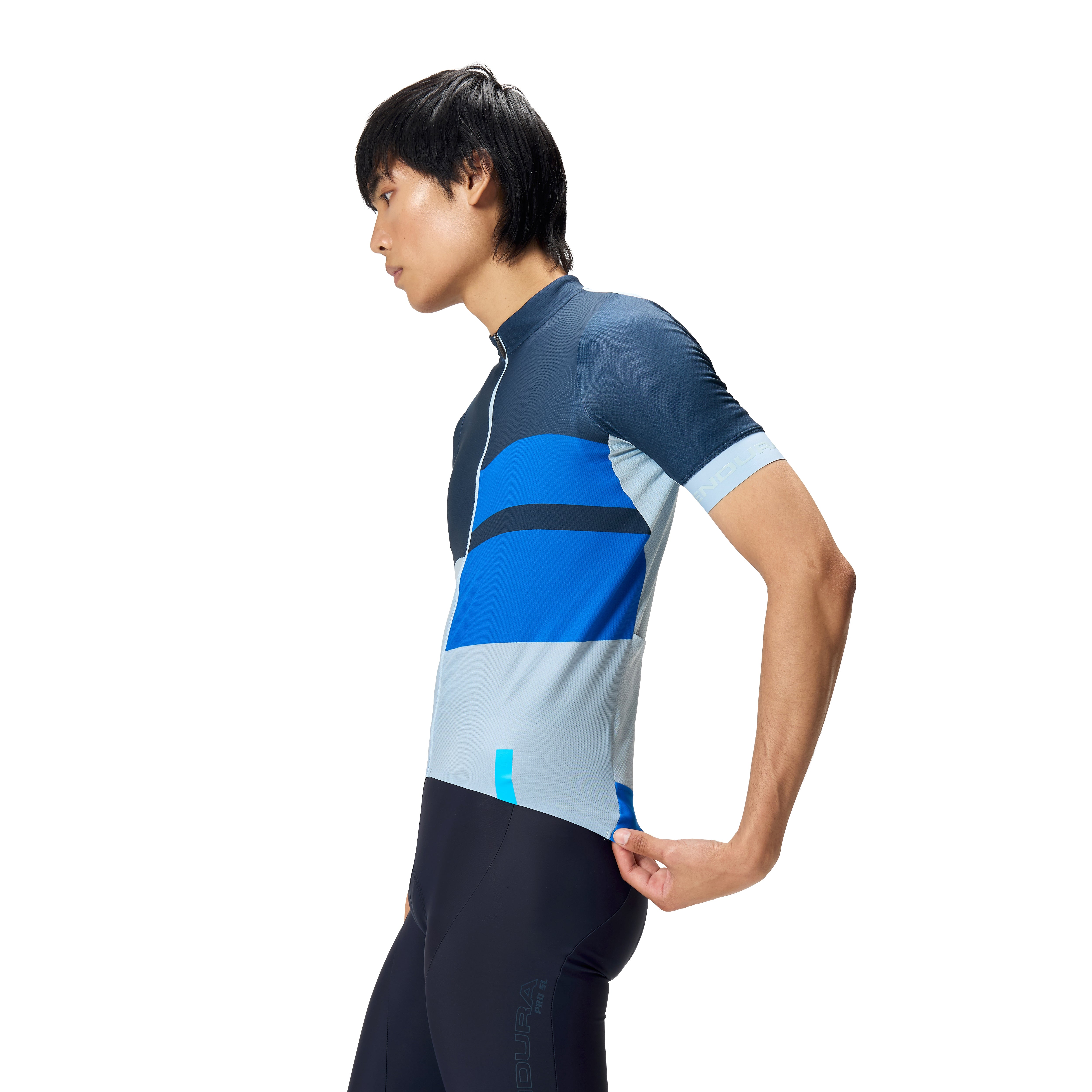 Endura Fs260 Print S/s Jersey Ink Blue