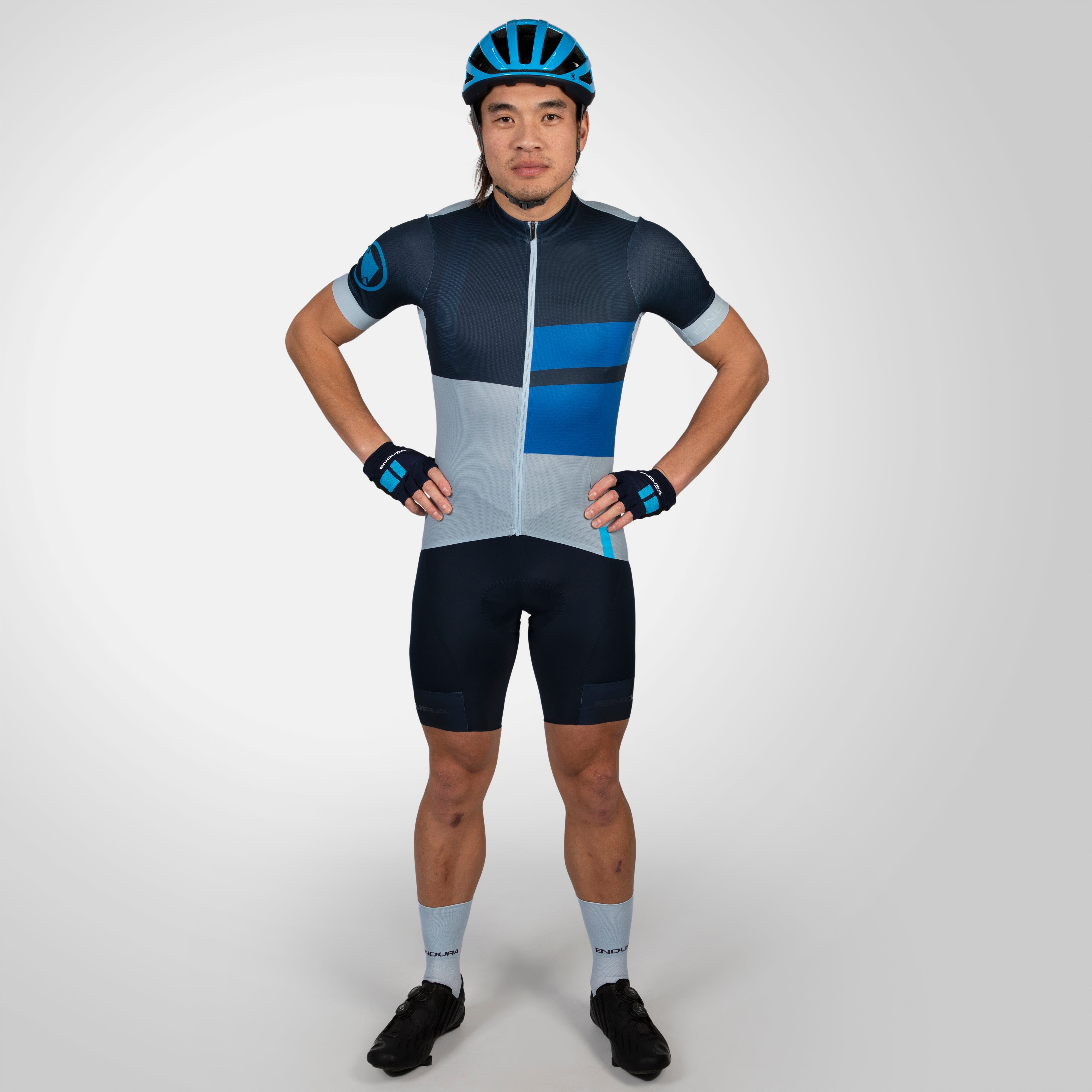 Endura Fs260 Print S/s Jersey Ink Blue