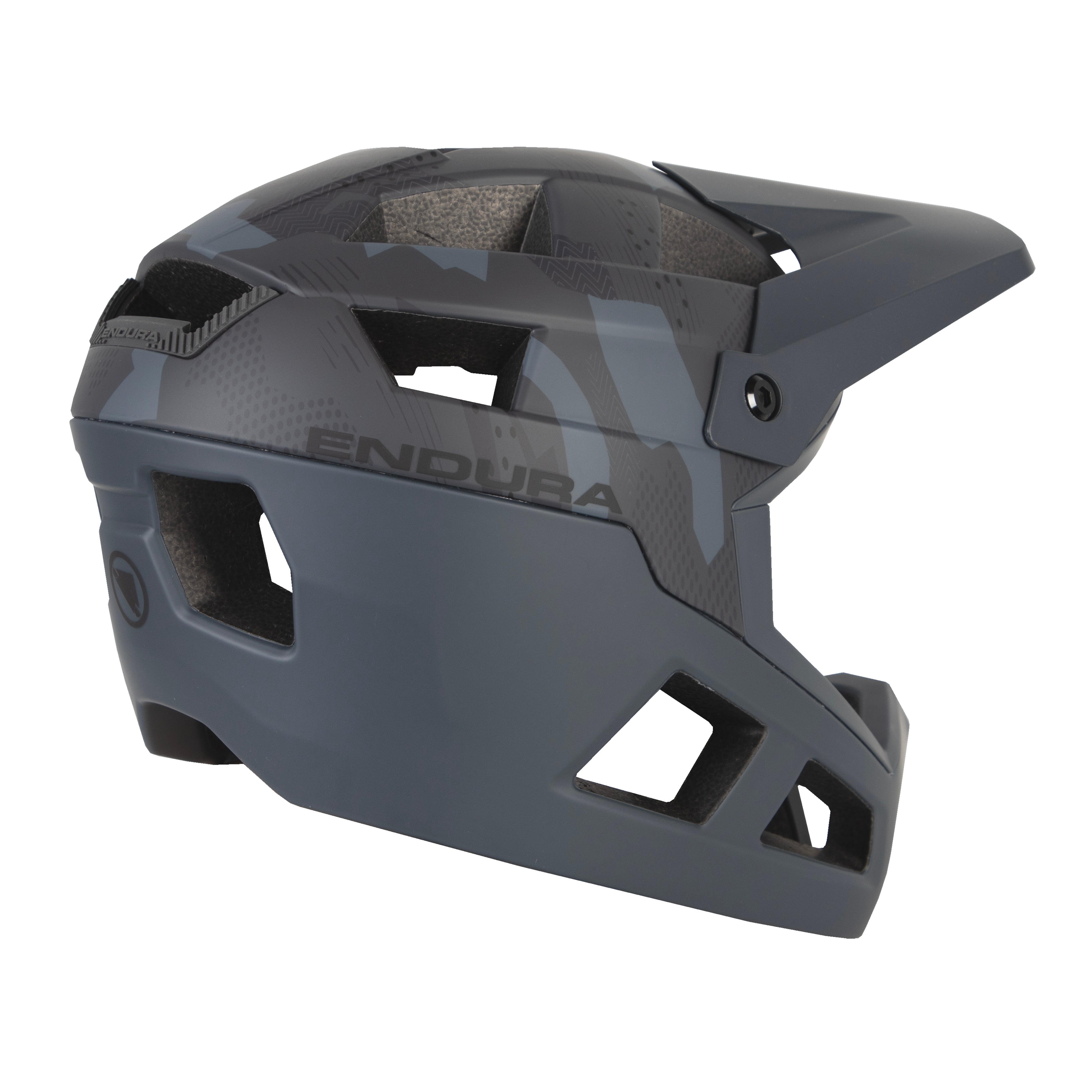 Endura Singletrack Youth Full Face Helmet Grey Camo ONESZ