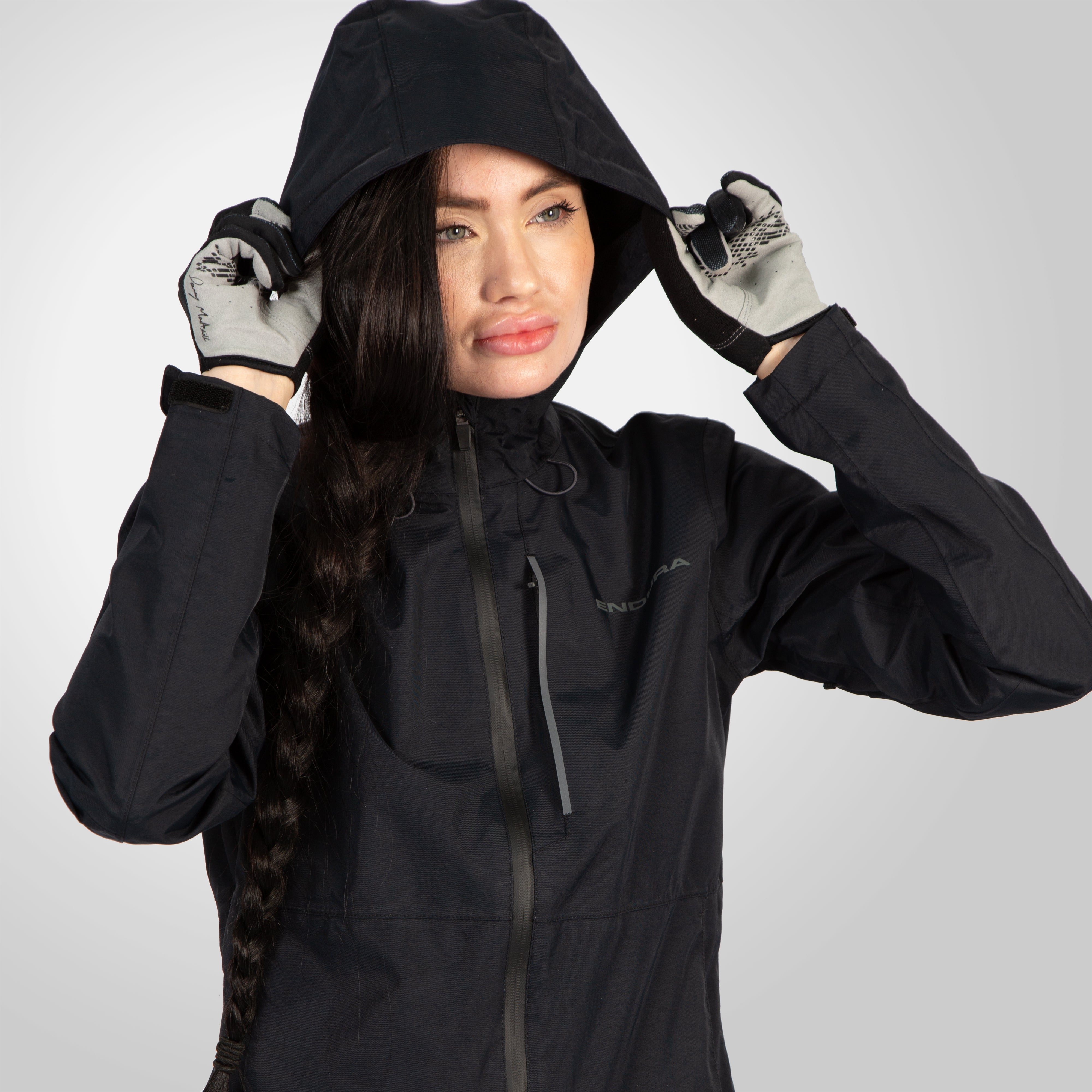 Endura Women's Hummvee Waterproof Hooded Jacket Black