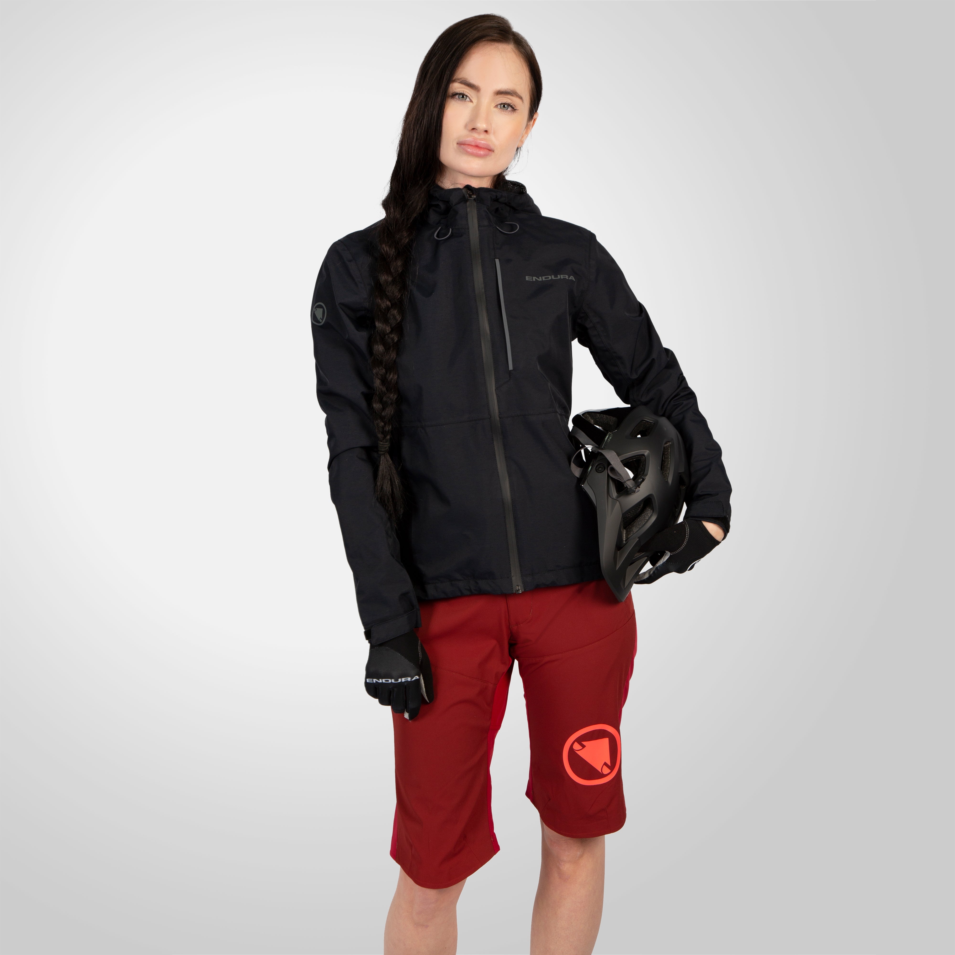 Endura Women's Hummvee Waterproof Hooded Jacket Black