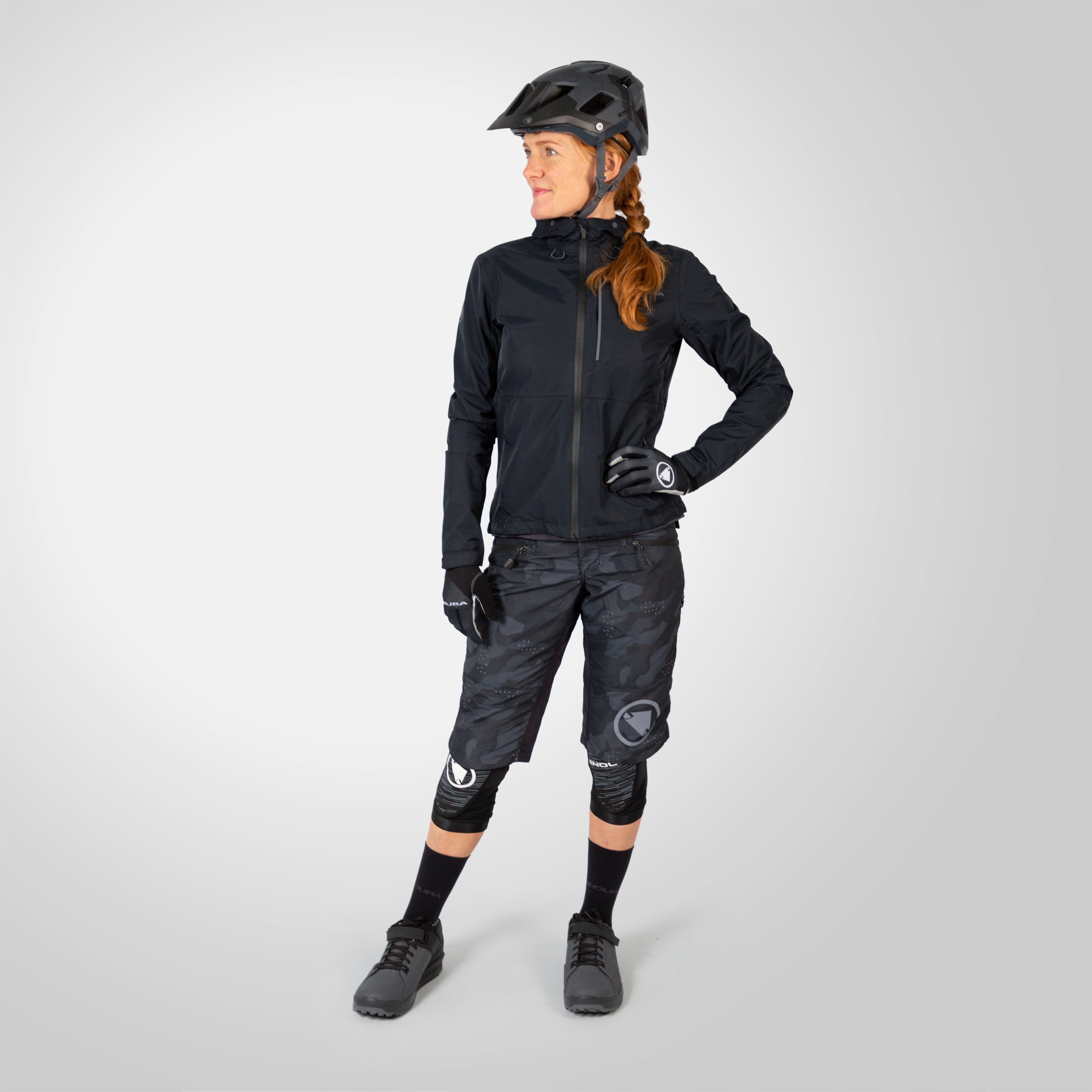 Endura Women's Hummvee Waterproof Hooded Jacket Black