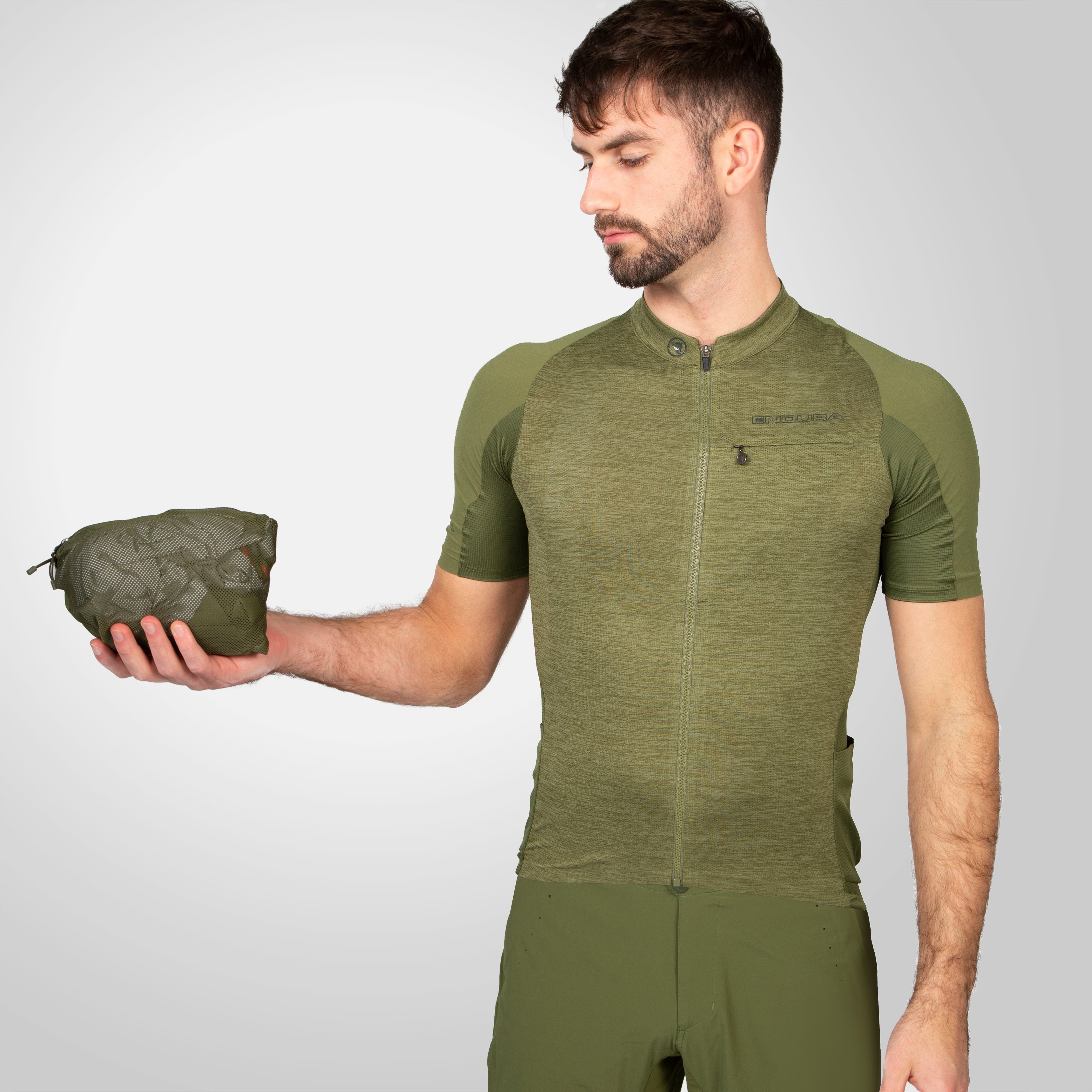 Endura Gv500 Waterproof Jacket Olive Green