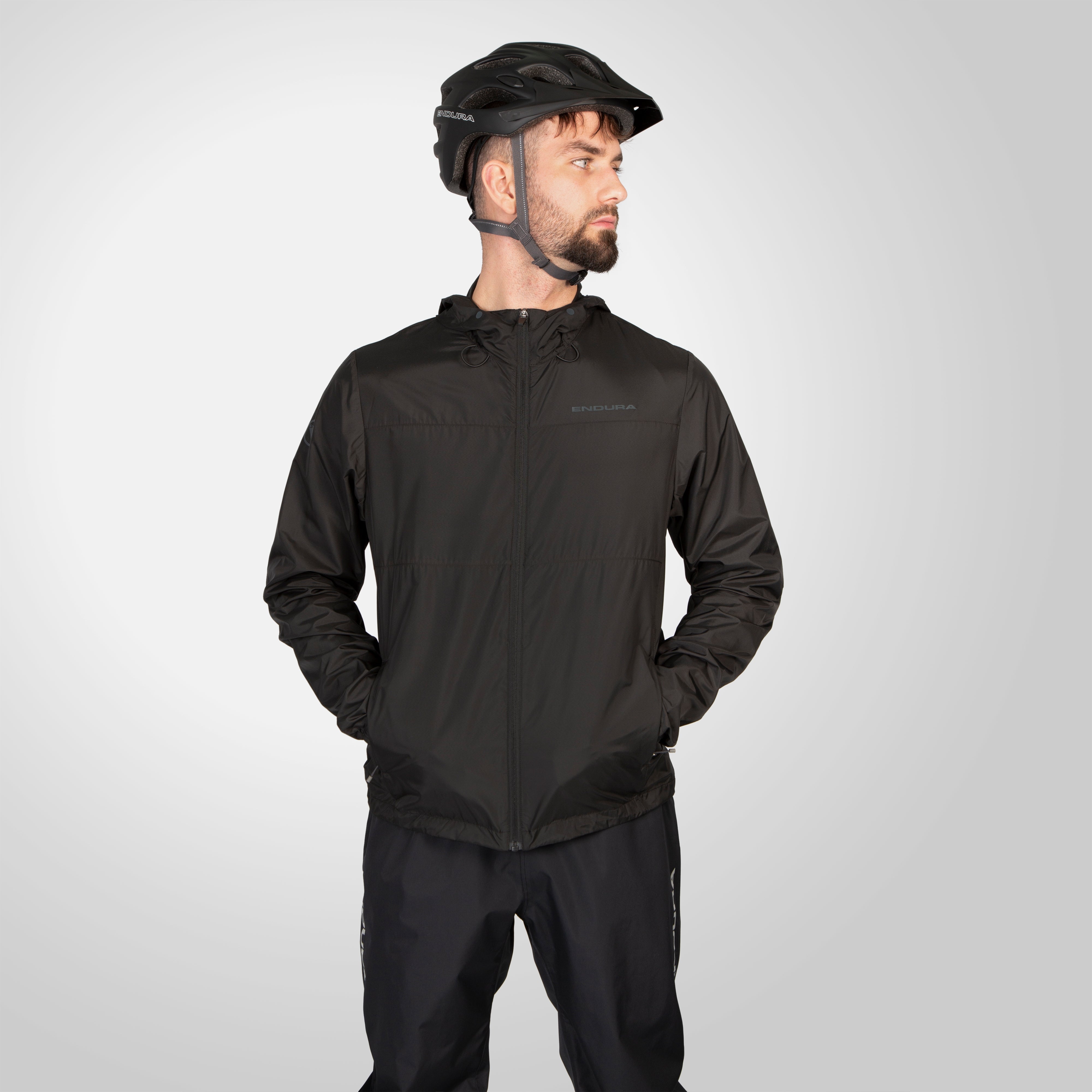 Endura Hummvee Windproof Shell Jacket Black