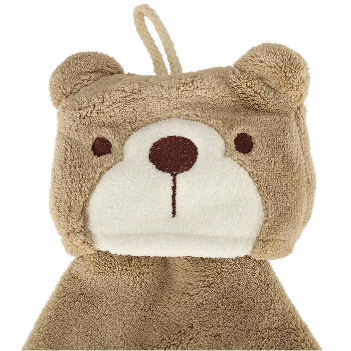 Children's Hand Towel For Kindergarten 42x25cm Brown Teddy Bear