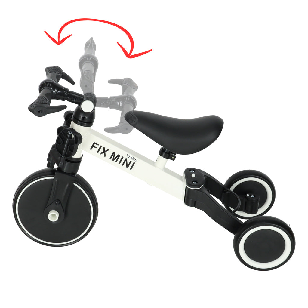 Trike Fix Mini Cross-country trehjulet cykel 3-i-1 med pedaler Hvid