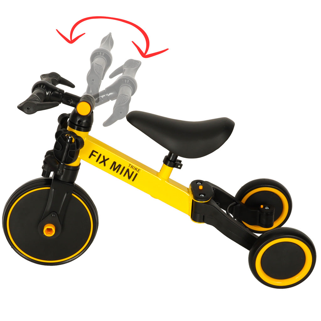 Trike Fix Mini cross-country tříkolka 3v1 s pedály žlutá