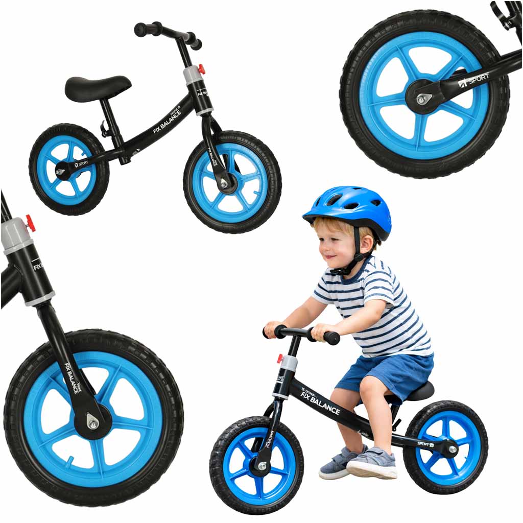Bicicletta da fondo Trike Fix Balance nera e blu