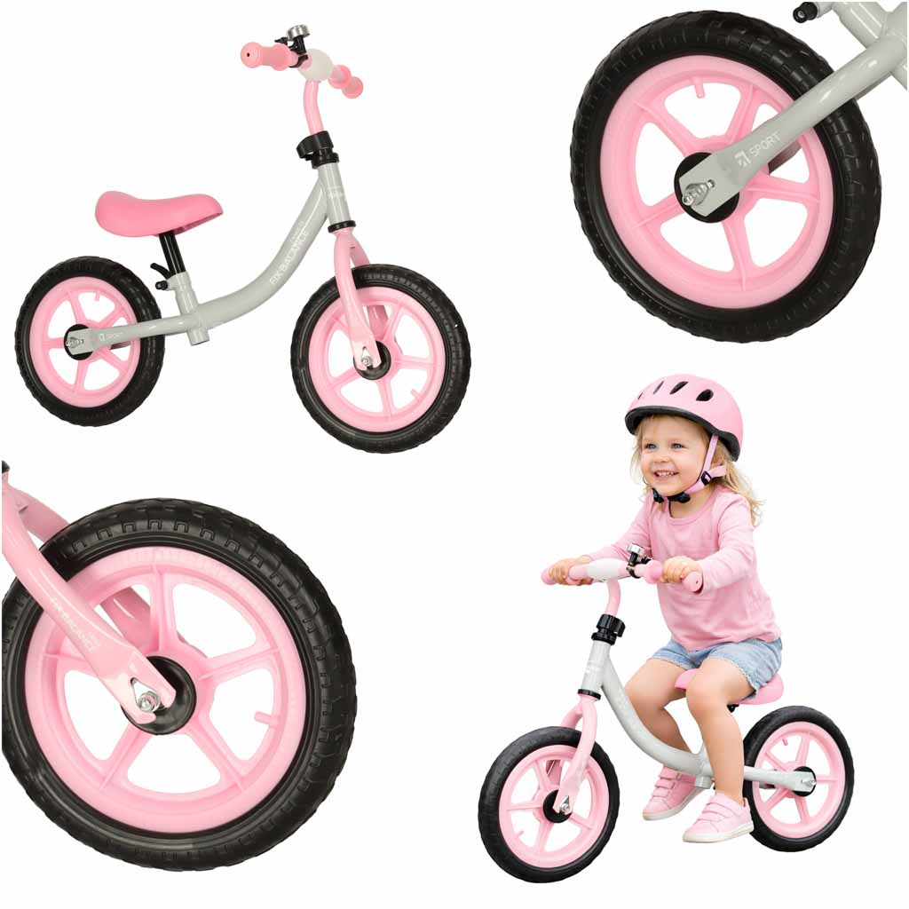 Trike Fix Balance Cross-Country-Fahrrad weiß und rosa