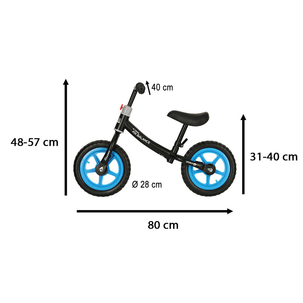 Bicicletta da fondo Trike Fix Balance nera e blu