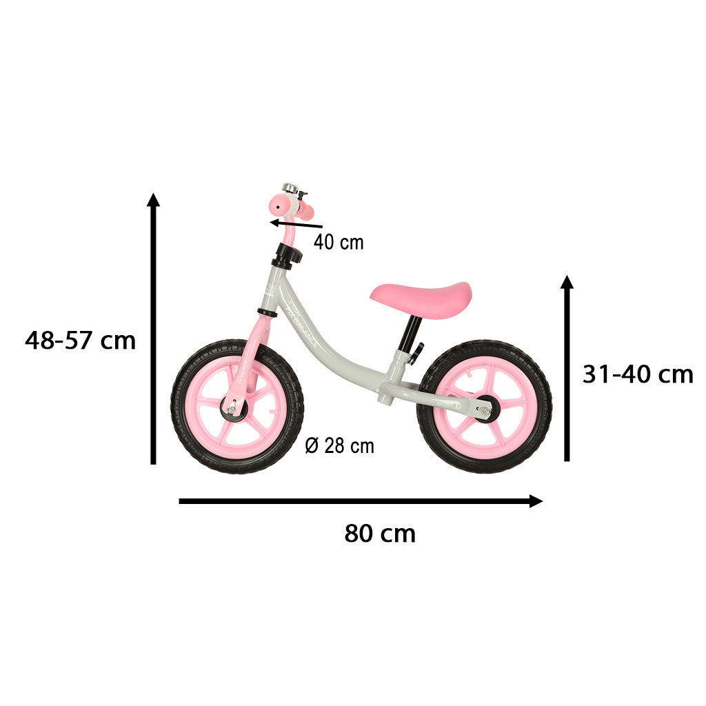 Trike Fix Balance Cross-Country-Fahrrad weiß und rosa