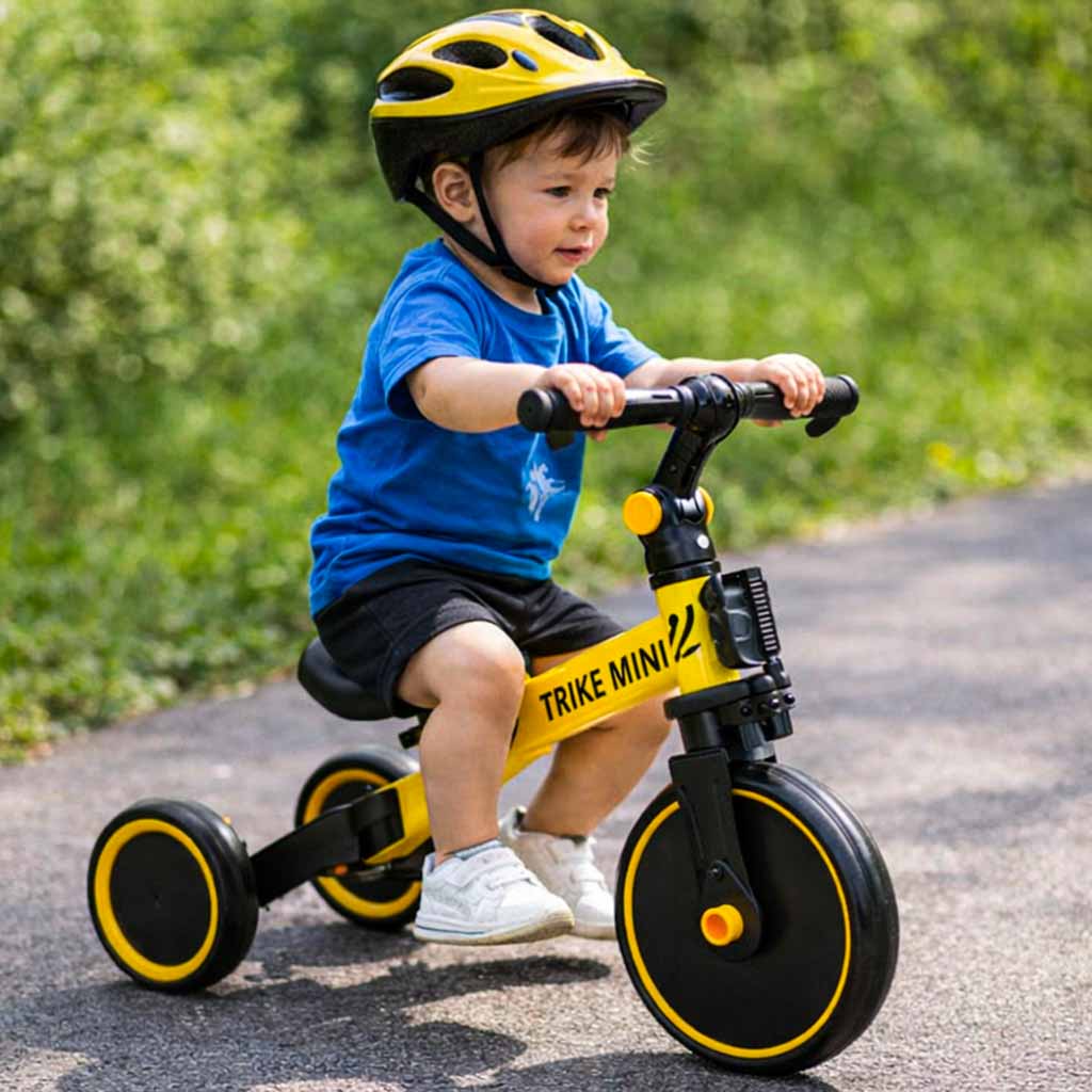 Trike Fix Mini cross-country tříkolka 3v1 s pedály žlutá