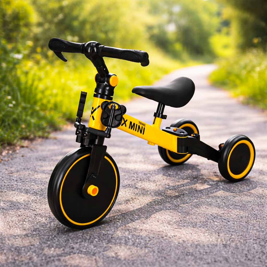 Trike Fix Mini Triciclo De Cross-country 3 En 1 Con Pedales Amarillo