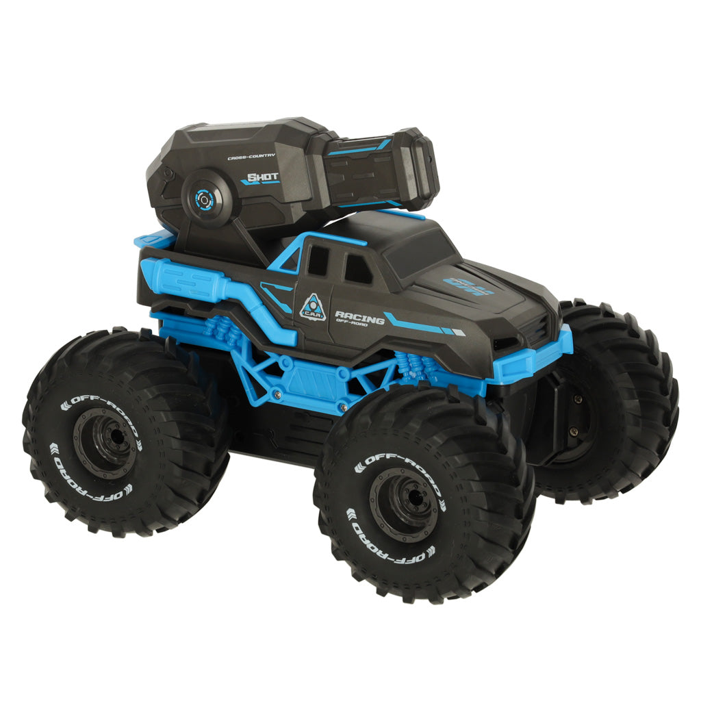 Rc Amphibious Waterproof Car Controlled By Hand Gestures + 2 Remote Controls Blue