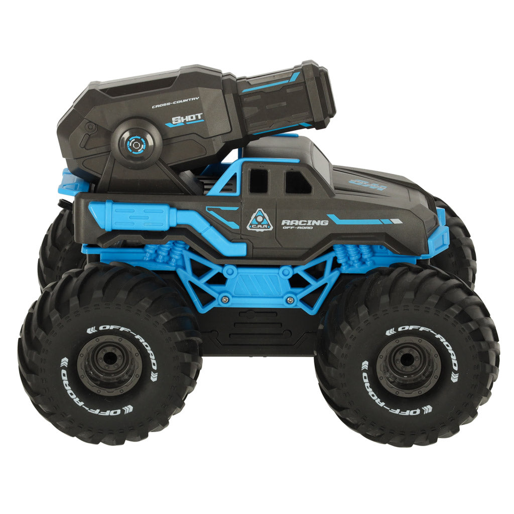 Rc Amphibious Waterproof Car Controlled By Hand Gestures + 2 Remote Controls Blue
