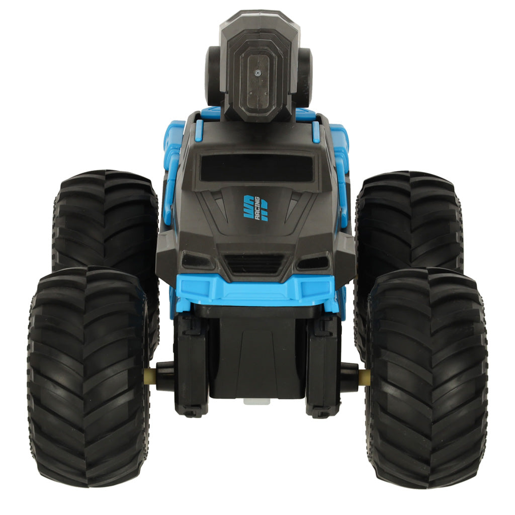 Rc Amphibious Waterproof Car Controlled By Hand Gestures + 2 Remote Controls Blue